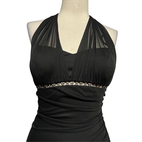 Cache Strappy Black Prom Dress, Long Formal, Evening Dress Size 4 - Picture 2 of 6